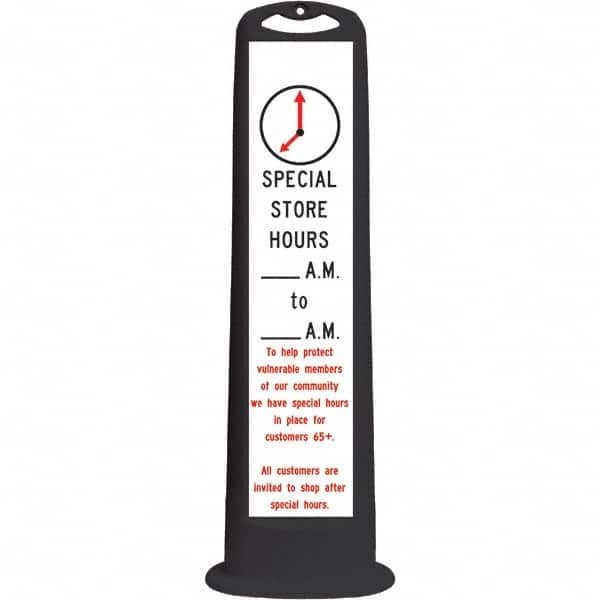 PRO-SAFE - Traffic Barrels, Delineators & Posts Type: Vertical Panel Material: HDPE - Exact Tooling