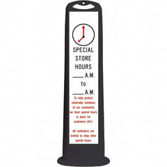 PRO-SAFE - Traffic Barrels, Delineators & Posts Type: Vertical Panel Material: HDPE - Exact Tooling