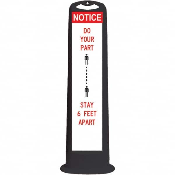 PRO-SAFE - Traffic Barrels, Delineators & Posts Type: Vertical Panel Material: HDPE - Exact Tooling