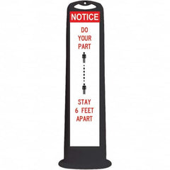 PRO-SAFE - Traffic Barrels, Delineators & Posts Type: Vertical Panel Material: HDPE - Exact Tooling