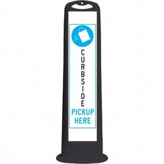 PRO-SAFE - Traffic Barrels, Delineators & Posts Type: Vertical Panel Material: HDPE - Exact Tooling