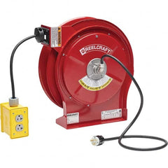 Reelcraft - Cord & Cable Reels End Type: Quad Outlet Cable Length (Feet): 50 - Exact Tooling
