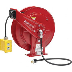 Reelcraft - Cord & Cable Reels End Type: Quad Outlet Cable Length (Feet): 75 - Exact Tooling