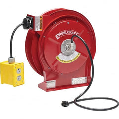 Reelcraft - Cord & Cable Reels End Type: Quad Outlet Cable Length (Feet): 50 - Exact Tooling