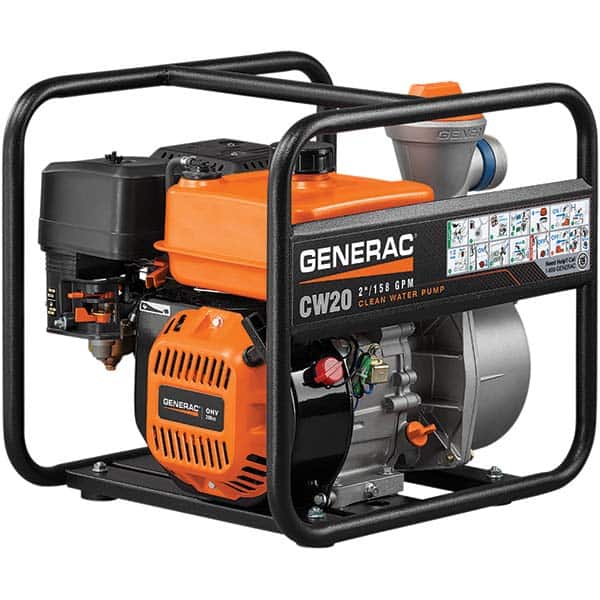 Generac Power - Self-Priming Engine Pumps Horsepower: 5.0 Engine Type: OHV - Exact Tooling