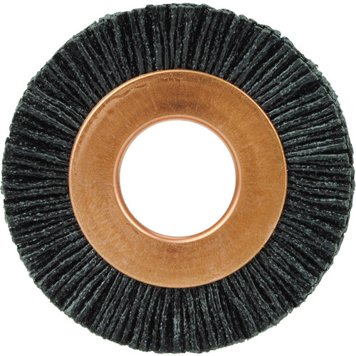 1 1/2″ Diameter - Small Diameter Wheel Brush - 0.026″/120 Grit - 1/2″ Arbor - Exact Tooling