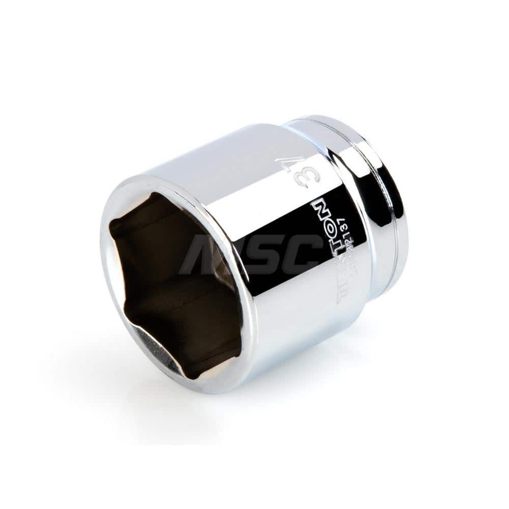 Hand Socket: 1/2″ Drive, 37 mm Socket, 6-Point Chrome-Plated & Polished