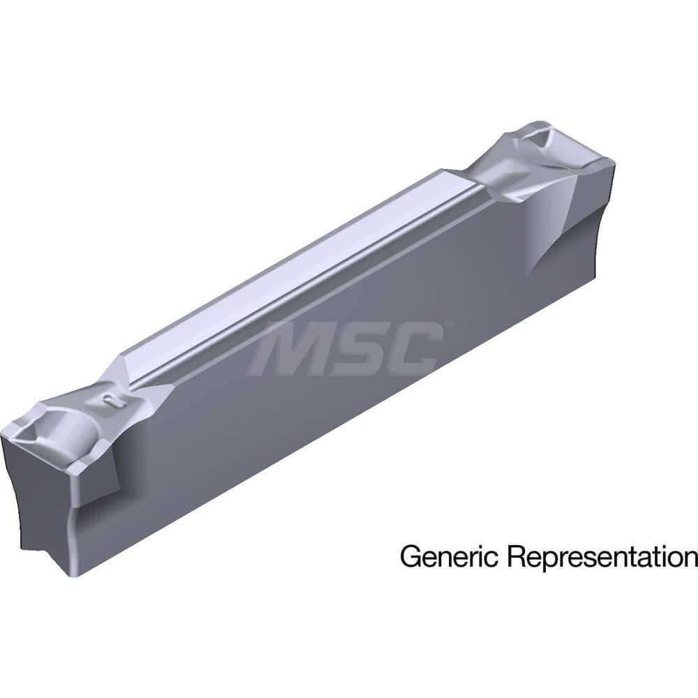Grooving Insert: GCM7004GL AC5025S, Solid Carbide Absotech Finish, Neutral, 7 mm Cutting Width, 25 mm Max Depth, Series GND