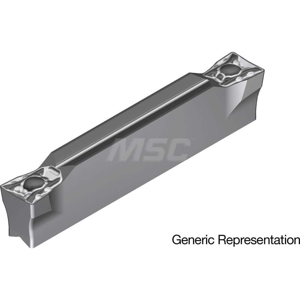 Grooving Insert: GCM8008ML AC8025P, Solid Carbide Absotech Finish, Neutral, 8 mm Cutting Width, 25 mm Max Depth, Series GND