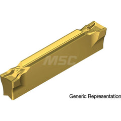 Grooving Insert: GCM7002GF AC830P, Solid Carbide Super FF Finish, Neutral, 7 mm Cutting Width, 25 mm Max Depth, Series GND