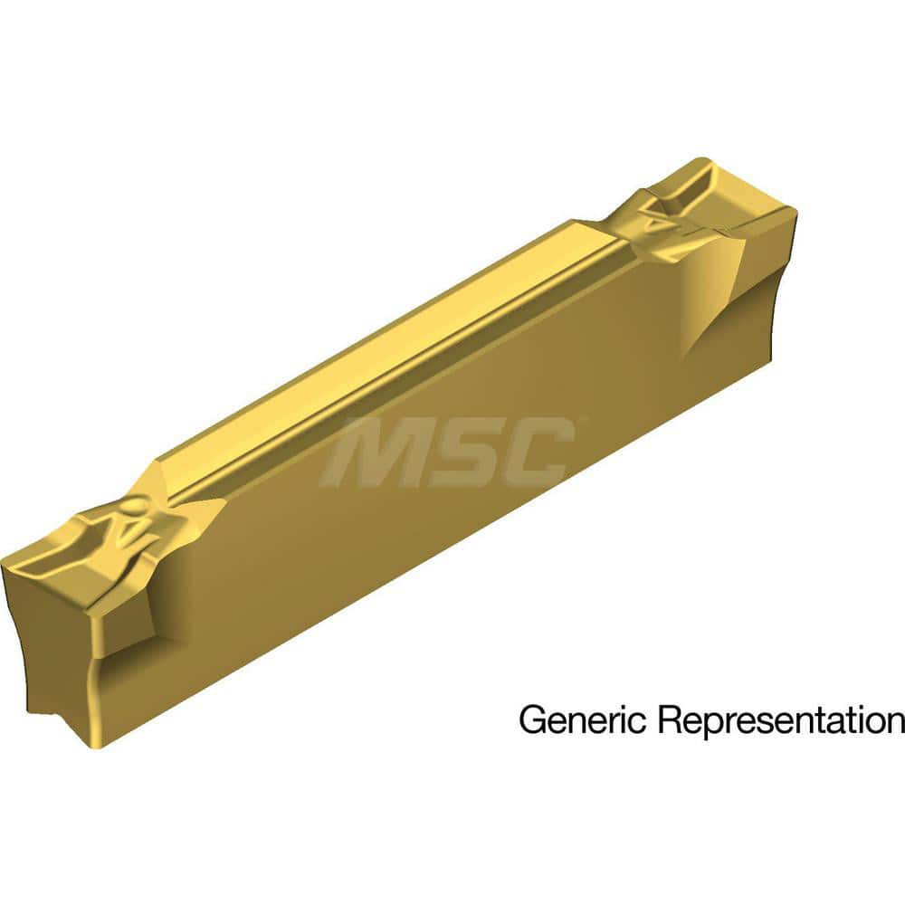 Grooving Insert: GCM7004GF AC830P, Solid Carbide Super FF Finish, Neutral, 7 mm Cutting Width, 25 mm Max Depth, Series GND
