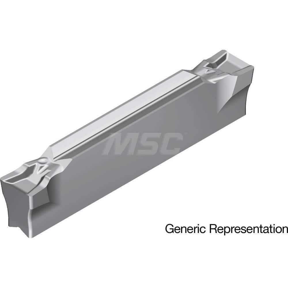 Grooving Insert: GCM8002GF AC8035P, Solid Carbide Absotech Finish, Neutral, 8 mm Cutting Width, 25 mm Max Depth, Series GND