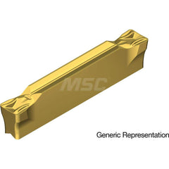 Grooving Insert: GCM8008MG AC425K, Solid Carbide Super FF Finish, Neutral, 8 mm Cutting Width, 25 mm Max Depth, Series GND