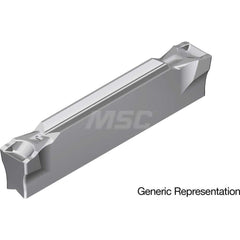 Grooving Insert: GCM7004GL AC8035P, Solid Carbide Absotech Finish, Neutral, 7 mm Cutting Width, 25 mm Max Depth, Series GND