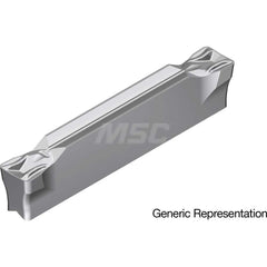 Grooving Insert: GCM7004MG AC8035P, Solid Carbide Absotech Finish, Neutral, 7 mm Cutting Width, 25 mm Max Depth, Series GND