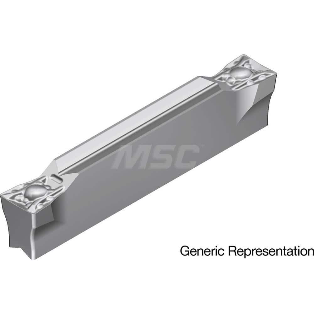 Grooving Insert: GCM7008ML AC8035P, Solid Carbide Absotech Finish, Neutral, 7 mm Cutting Width, 25 mm Max Depth, Series GND