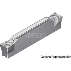 Grooving Insert: GCM8008ML AC8035P, Solid Carbide Absotech Finish, Neutral, 8 mm Cutting Width, 25 mm Max Depth, Series GND
