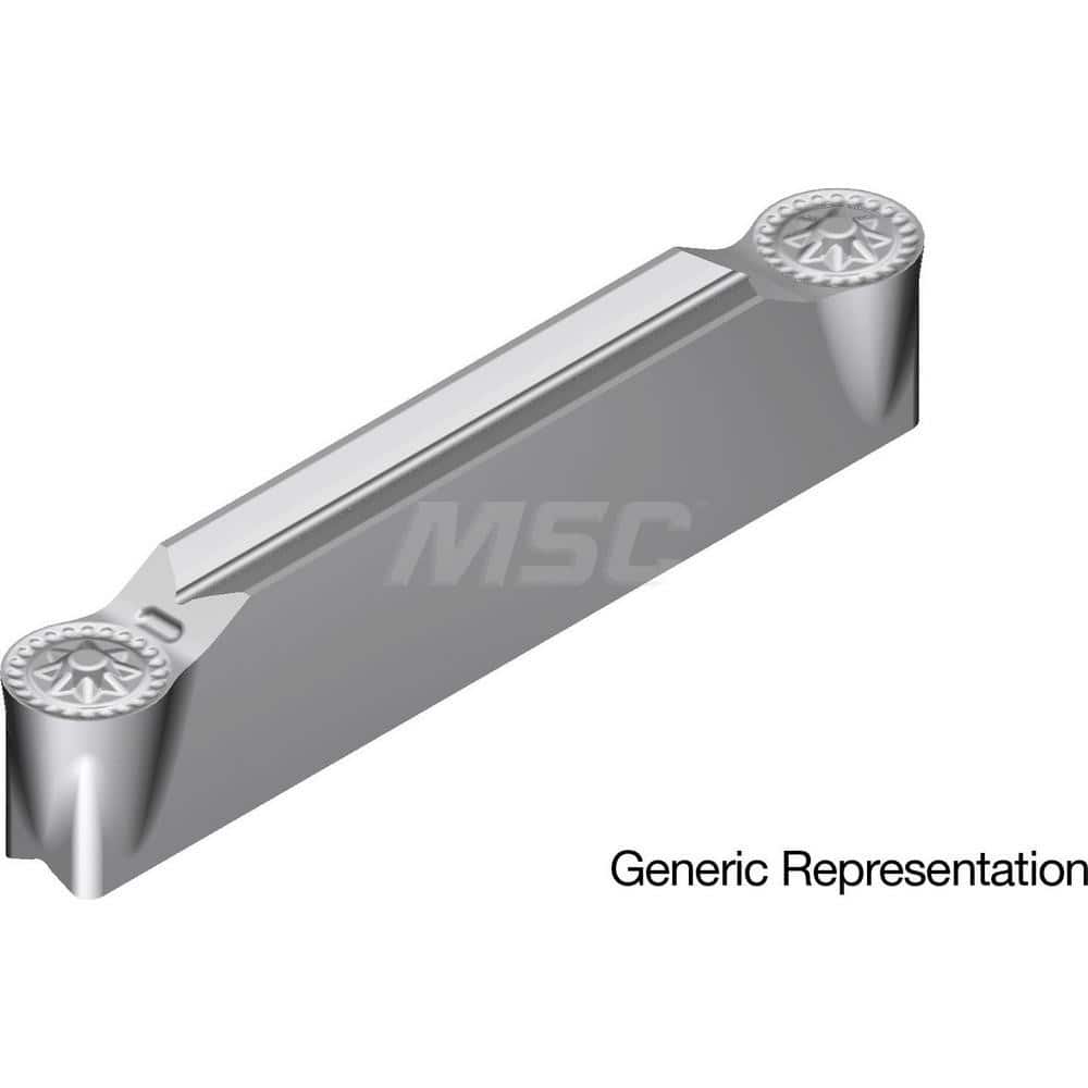 Grooving Insert: GCM8040RG AC8035P, Solid Carbide Absotech Finish, Neutral, 8 mm Cutting Width, 25 mm Max Depth, Series GND
