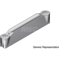Grooving Insert: GCM7035RG AC8035P, Solid Carbide Absotech Finish, Neutral, 7 mm Cutting Width, 25 mm Max Depth, Series GND
