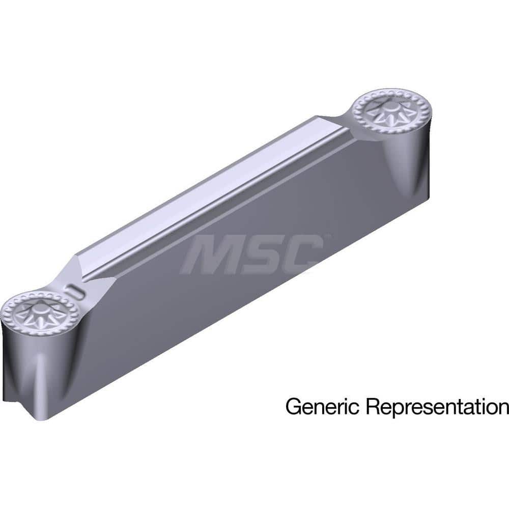 Grooving Insert: GCM8040RG AC5015S, Solid Carbide Absotech Finish, Neutral, 8 mm Cutting Width, 25 mm Max Depth, Series GND