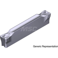 Grooving Insert: GCM7008MG AC5025S, Solid Carbide Absotech Finish, Neutral, 7 mm Cutting Width, 25 mm Max Depth, Series GND