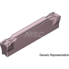Grooving Insert: GCM7004GL AC530U, Solid Carbide Super ZX Finish, Neutral, 7 mm Cutting Width, 25 mm Max Depth, Series GND