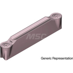 Grooving Insert: GCM7035RG AC530U, Solid Carbide Super ZX Finish, Neutral, 7 mm Cutting Width, 25 mm Max Depth, Series GND