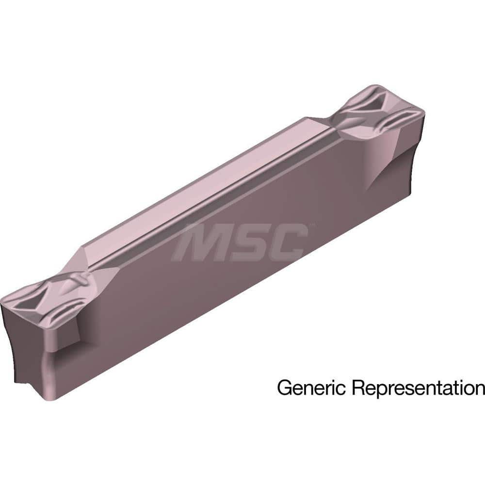 Grooving Insert: GCM7008MG AC530U, Solid Carbide Super ZX Finish, Neutral, 7 mm Cutting Width, 25 mm Max Depth, Series GND