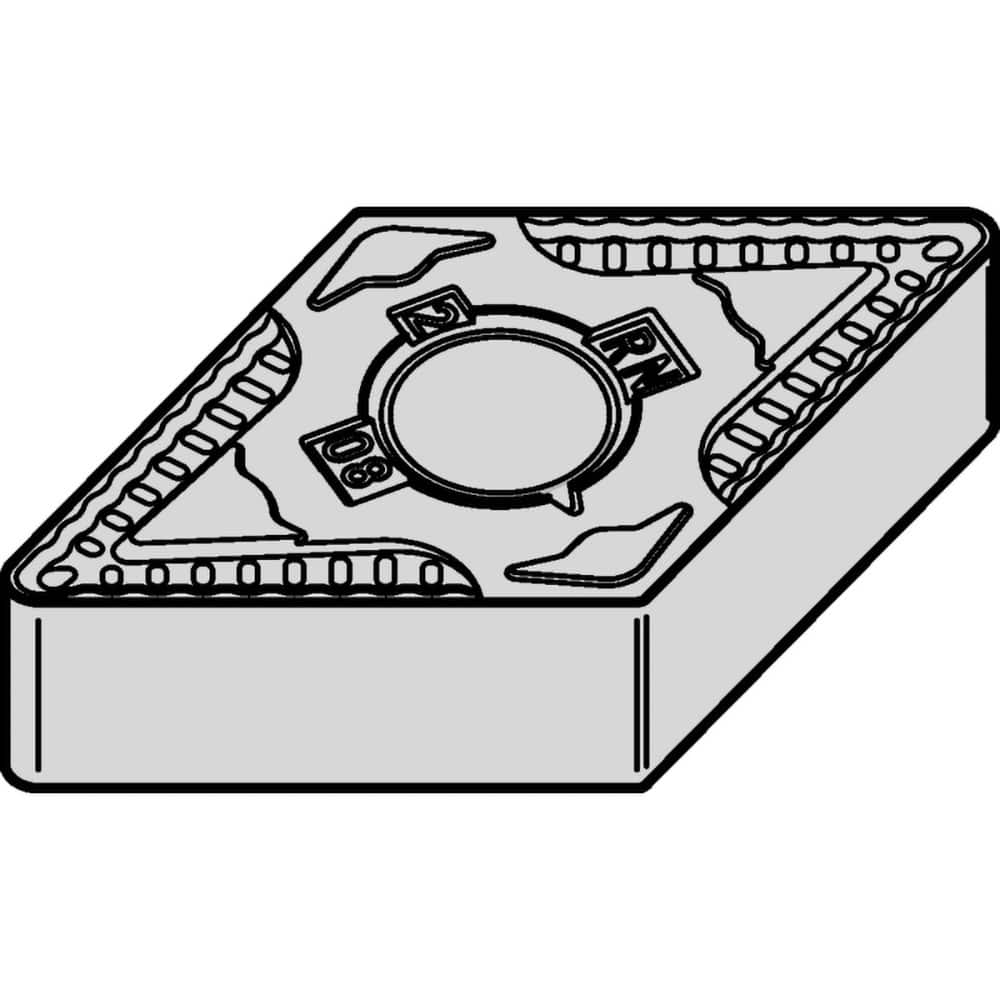 Turning Insert:  DNMG442RN,  Cast Iron & Steel 0.5000″ Long,  0.0313″ Corner Radius,  N/A Series  KENLOC