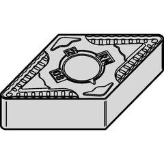 Turning Insert:  DNMG442RN,  Cast Iron & Steel 0.5000″ Long,  0.0313″ Corner Radius,  N/A Series  KENLOC