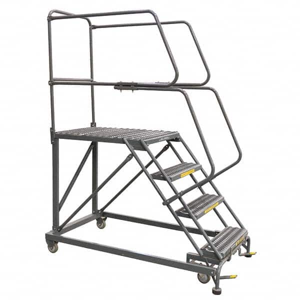 Ballymore - Rolling & Wall Mounted Ladders & Platforms Type: Stairway Slope Ladder Style: 59 Degree Incline - Exact Tooling