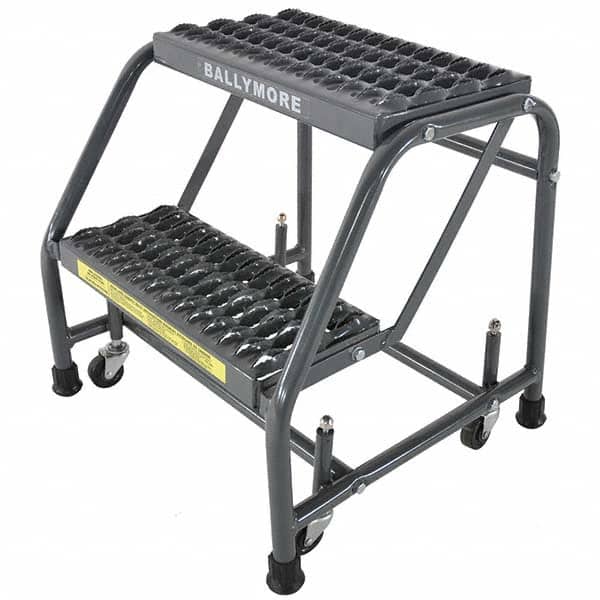 Ballymore - Rolling & Wall Mounted Ladders & Platforms Type: Stairway Slope Ladder Style: 50 Degree Incline - Exact Tooling