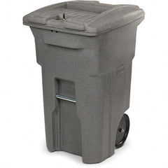 Toter - Trash Cans & Recycling Containers; Type: Confidential Document Container ; Container Shape: Rectangle ; Container Size: 64 gal ; Container Graphics: None ; Color: Graystone ; Finish: Textured - Exact Tooling