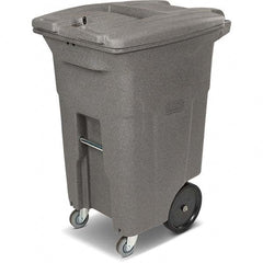 Toter - Trash Cans & Recycling Containers; Type: Confidential Document Container ; Container Shape: Rectangle ; Container Size: 64 gal ; Container Graphics: None ; Color: Graystone ; Finish: Textured - Exact Tooling