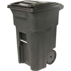 Toter - Trash Cans & Recycling Containers; Type: Trash Can ; Container Shape: Rectangle ; Container Size: 64 gal ; Container Graphics: None ; Color: Blackstone ; Finish: Textured - Exact Tooling