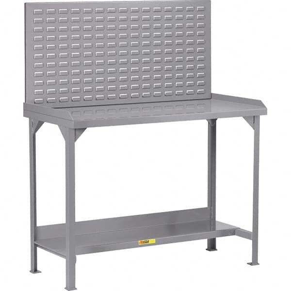 Little Giant - Stationary Work Benches, Tables Type: Work Bench Top Material: 12 Gauge Steel - Exact Tooling