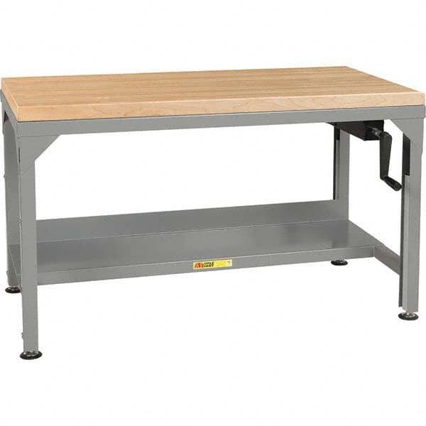 Little Giant - Stationary Work Benches, Tables Type: Work Bench Top Material: Butcher Block Maple - Exact Tooling