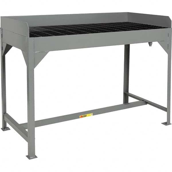 Little Giant - Stationary Work Benches, Tables Type: Parts Washing Table Top Material: Steel Bar Grating - Exact Tooling