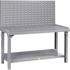Little Giant - Stationary Work Benches, Tables Type: Work Bench Top Material: 12 Gauge Steel - Exact Tooling