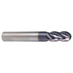 4.5mm TuffCut XR 4 Flute Carbide End Mill Ball Nose - Exact Tooling