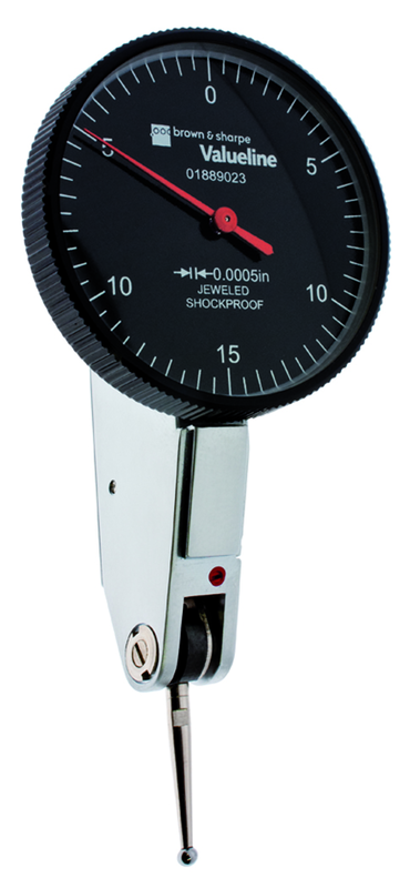 1.54" Face Diameter .0005" Graduation Black Face Dial Test Indicator Model No. 01889023 - Exact Tooling