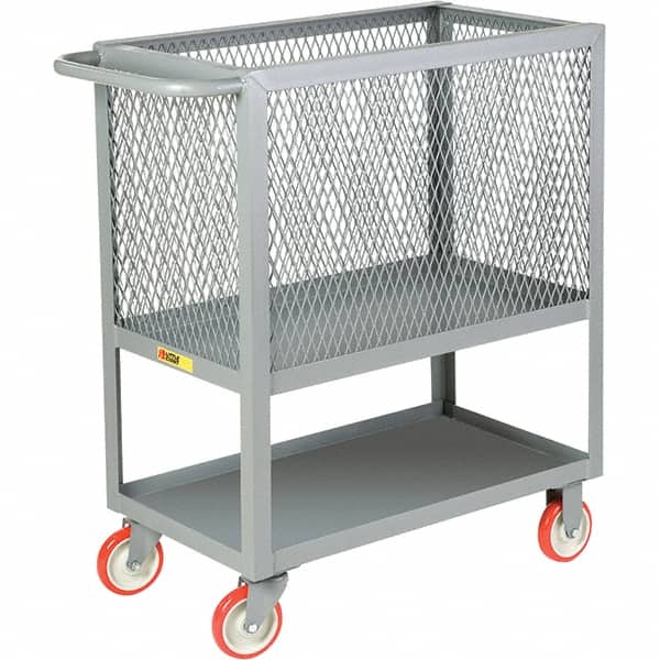 Little Giant - 1,200 Lb Capacity, 1 Shelf, Platform Truck - 36" Long x 24" Wide x 40" High - Exact Tooling
