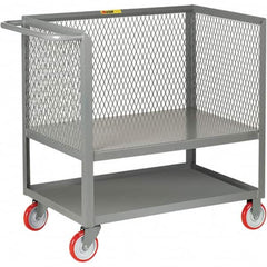 Little Giant - 1,200 Lb Capacity, 1 Shelf, Platform Truck - 32" Long x 18" Wide x 40" High - Exact Tooling