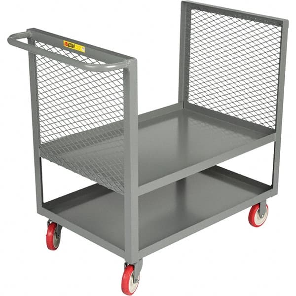 Little Giant - 1,200 Lb Capacity, 2 Shelf, Shelf Truck - 36" Long x 24" Wide x 40" High - Exact Tooling
