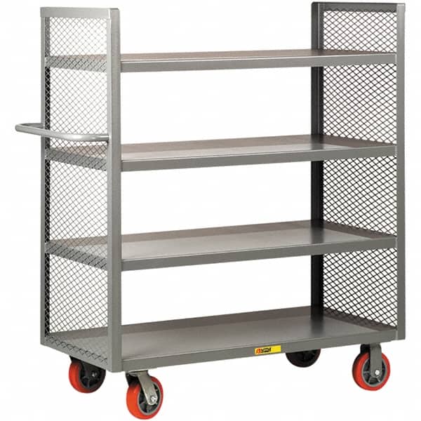 Little Giant - 3,600 Lb Capacity, 4 Shelf, Shelf Truck - 48" Long x 30" Wide x 57" High - Exact Tooling