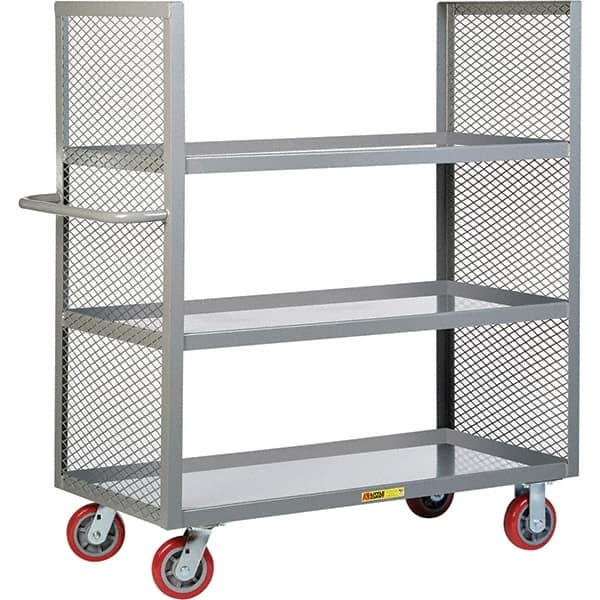 Little Giant - 3,600 Lb Capacity, 3 Shelf, Shelf Truck - 48" Long x 30" Wide x 57" High - Exact Tooling