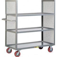 Little Giant - 3,600 Lb Capacity, 3 Shelf, Shelf Truck - 48" Long x 30" Wide x 57" High - Exact Tooling