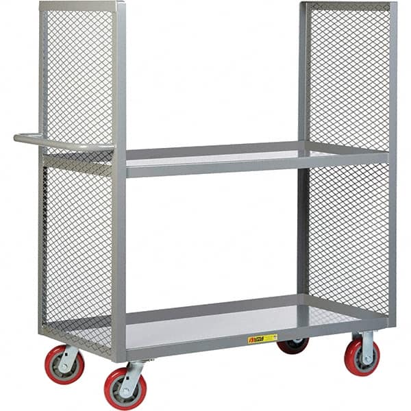 Little Giant - 3,600 Lb Capacity, 2 Shelf, Shelf Truck - 60" Long x 24" Wide x 57" High - Exact Tooling