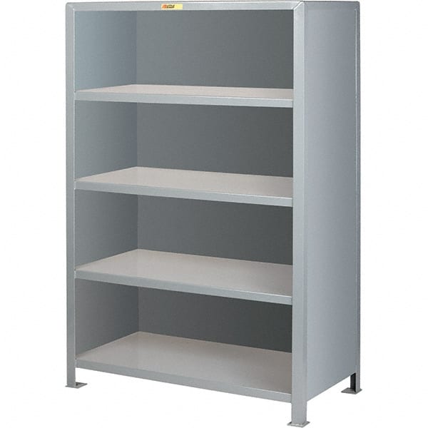 Little Giant - 5 Shelf Steel Shelving - 18" Wide x 72" High x 32" Deep, Gray - Exact Tooling