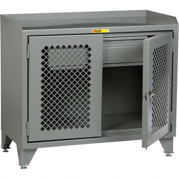 Little Giant - 3,600 Lb Capacity, 1 Drawer Mobile Cabinet Bench - 24" Wide x 43" High - Exact Tooling